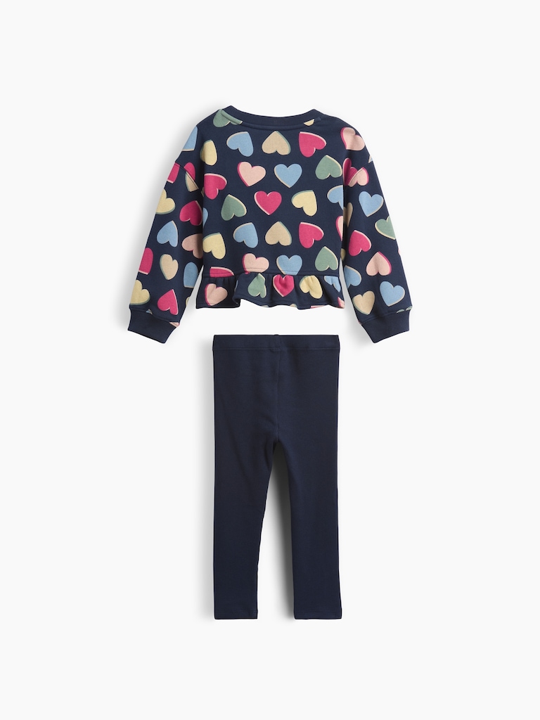 Baby & Toddler Peplum Sweatshirt & Leggings Set