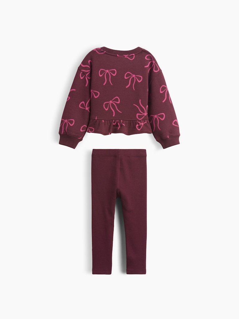 Baby & Toddler Peplum Sweatshirt & Leggings Set
