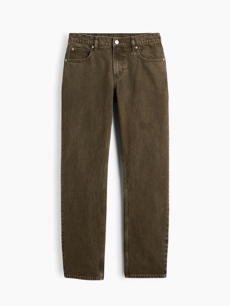 Mid Rise Straight Taper Jeans