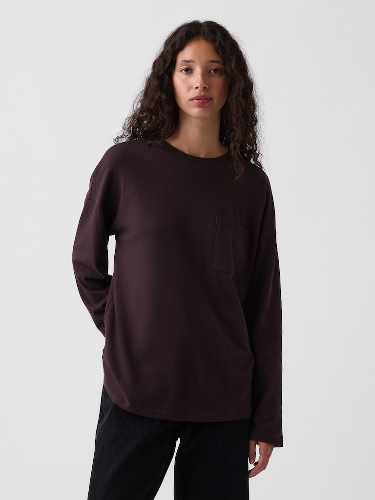 100% Cotton Authentic Oversized Pocket T-Shirt