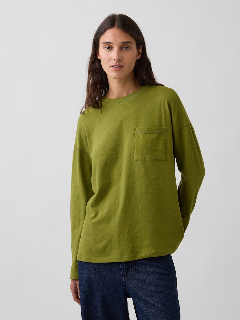 100% Cotton Authentic Oversized Pocket T-Shirt