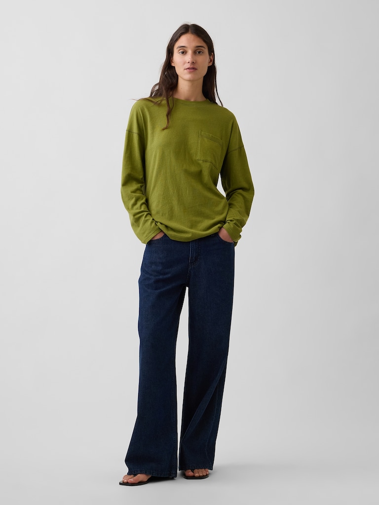 100% Cotton Authentic Oversized Pocket T-Shirt