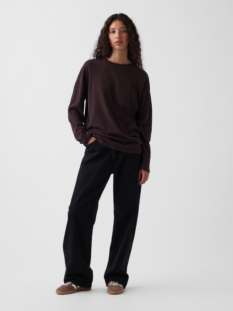 100% Cotton Authentic Oversized Pocket T-Shirt