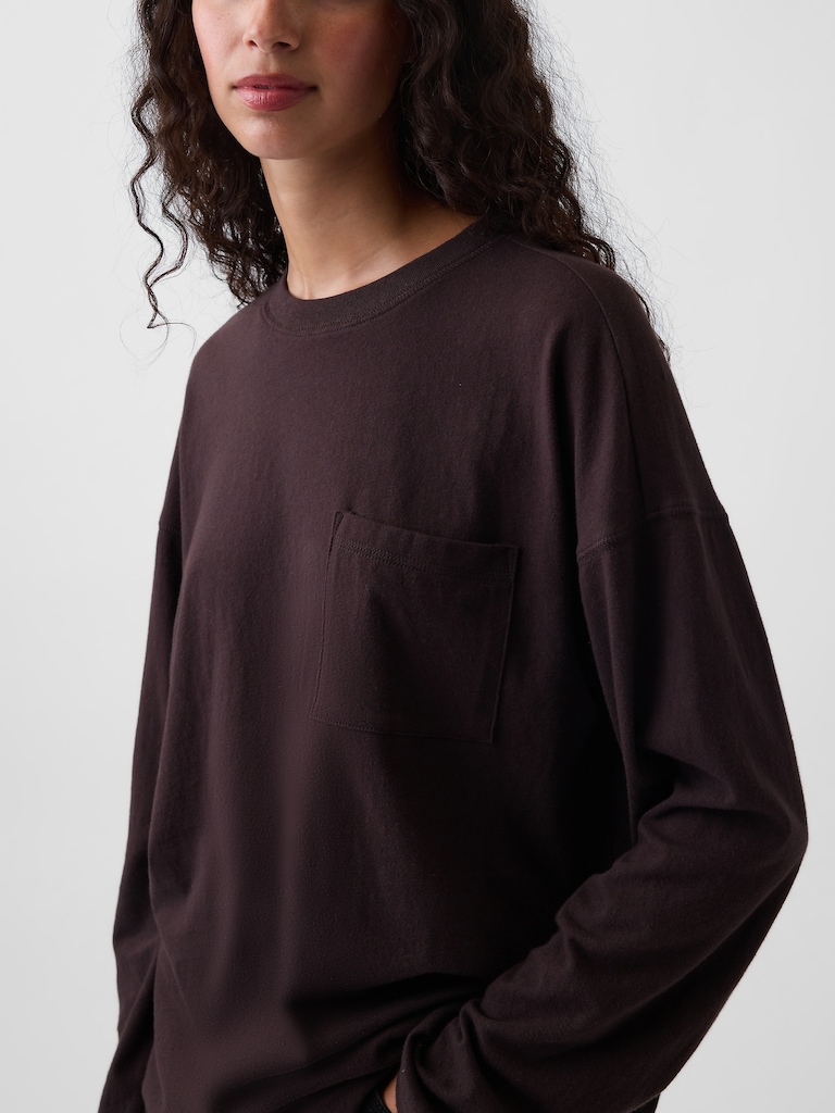 100% Cotton Authentic Oversized Pocket T-Shirt
