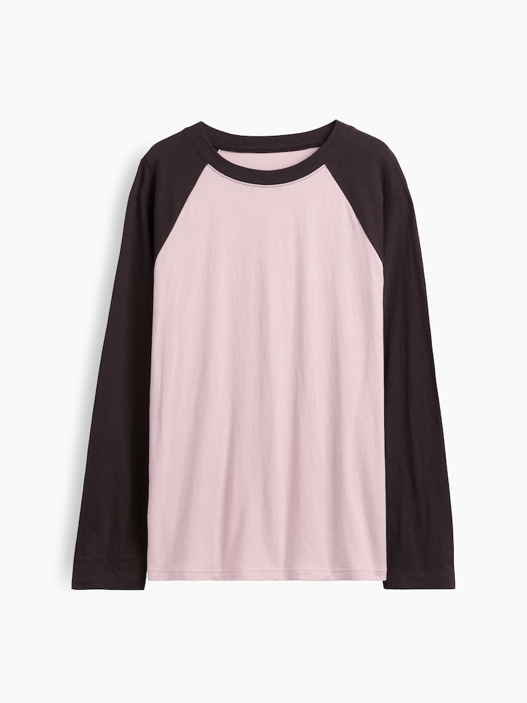 100% Cotton Authentic Oversized Raglan T-Shirt