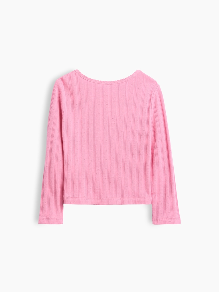 T-shirt en tricot pointelle côtelé pour Bébé et Tout-petit