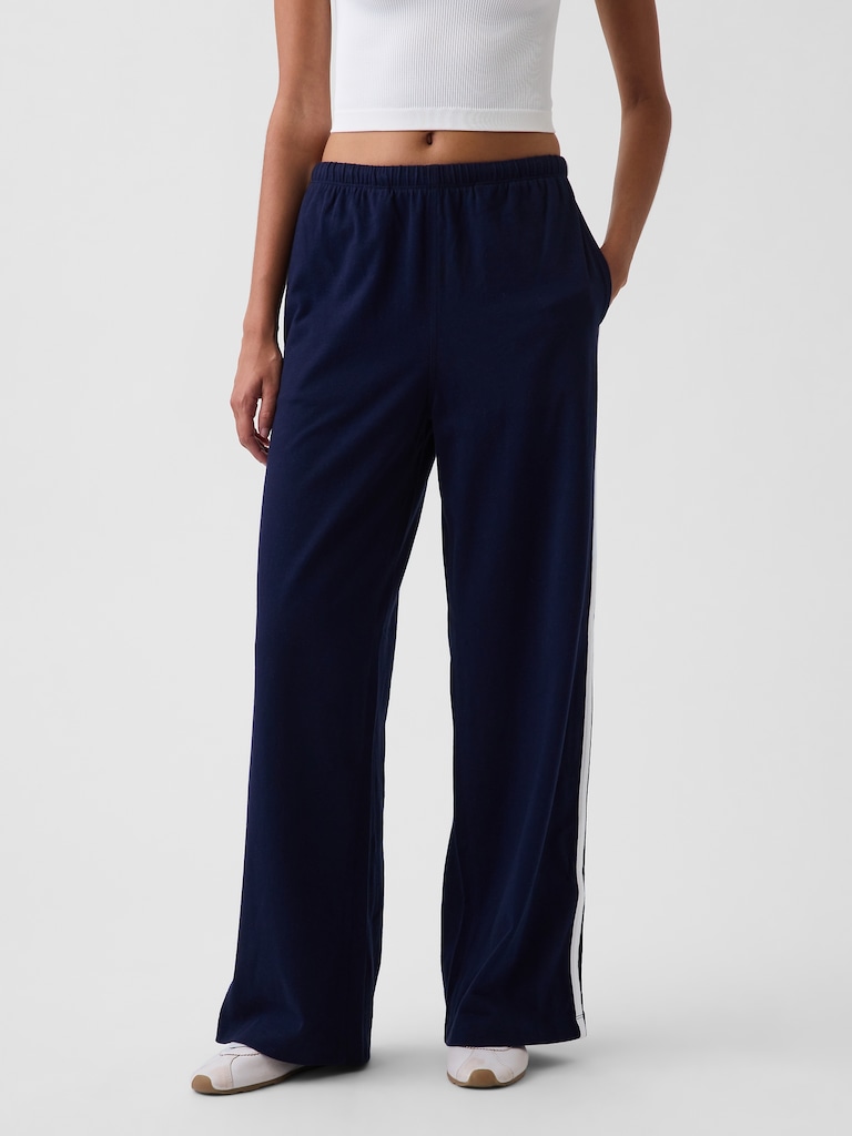 Knit Relaxed Track Pants