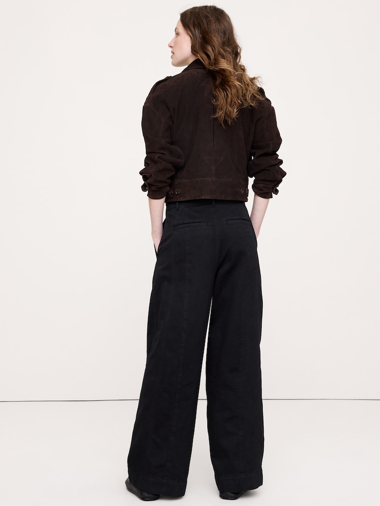 High-Rise Wide-Leg Utility Pant