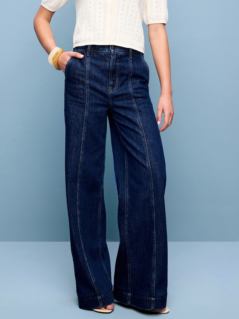 Extra High-Waisted Super Wide-Leg Jeans