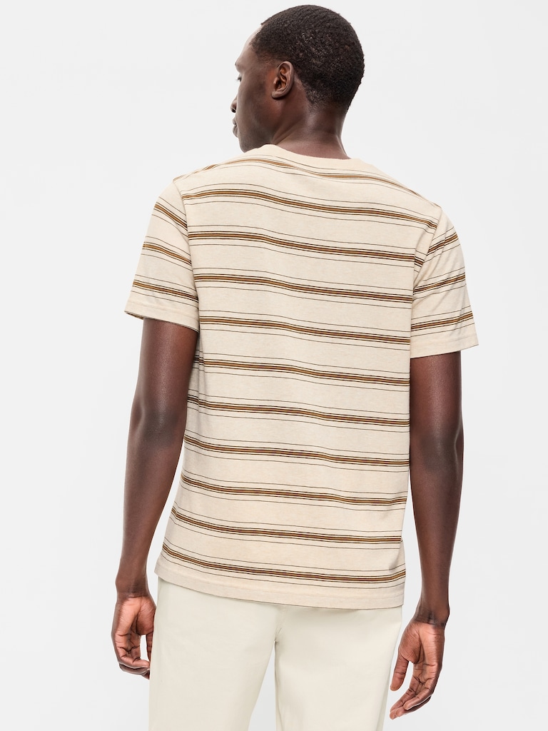 Crew-Neck Striped T-Shirt