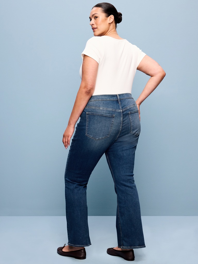Low-Rise Boot-Cut Jeans