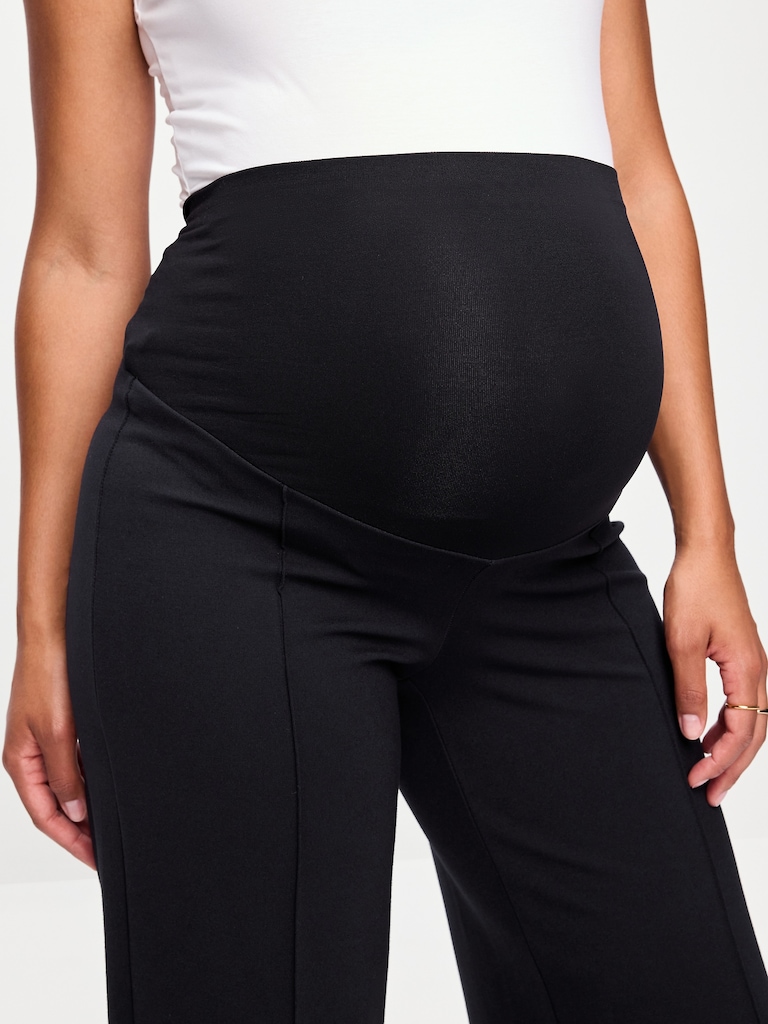 Maternity Full-Panel Stevie Wide-Leg Pants
