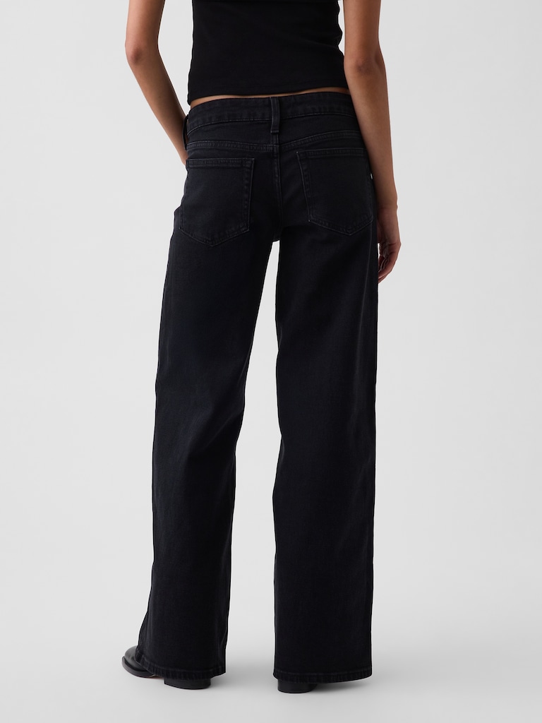 Low Rise Stride Wide-Leg Jeans