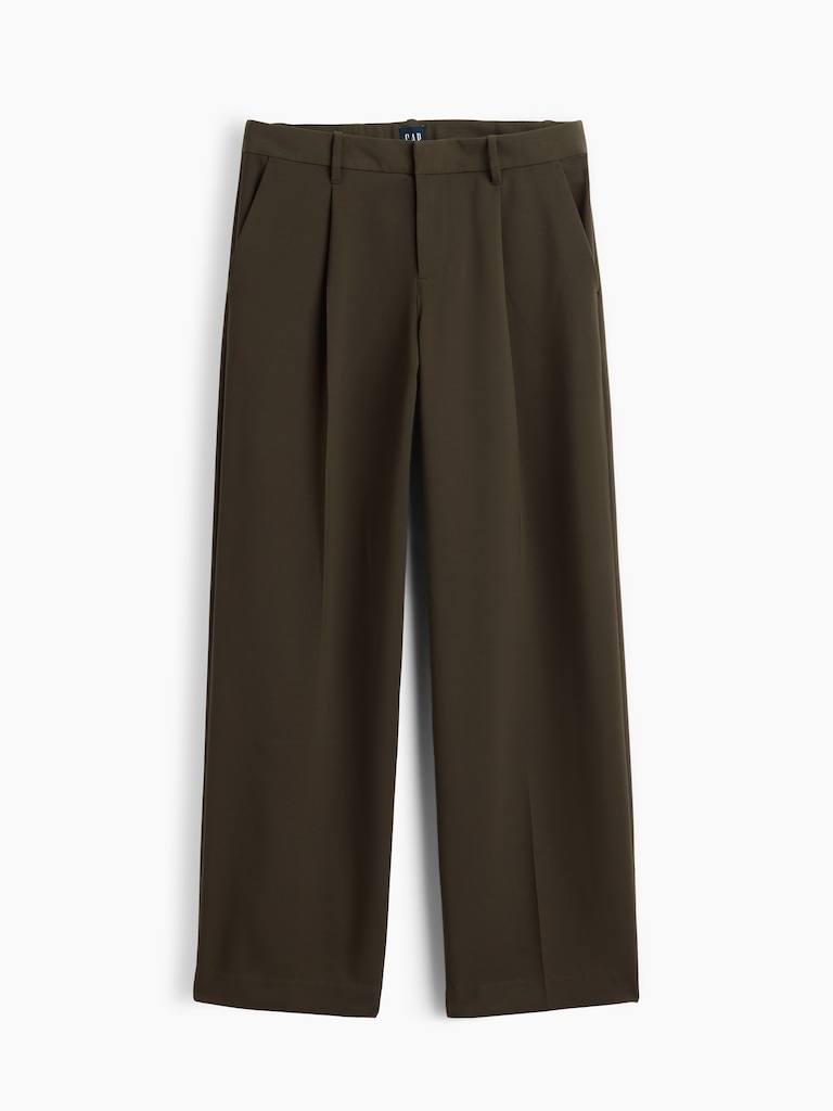 365 Low Rise Pleated Wide-Leg Trousers