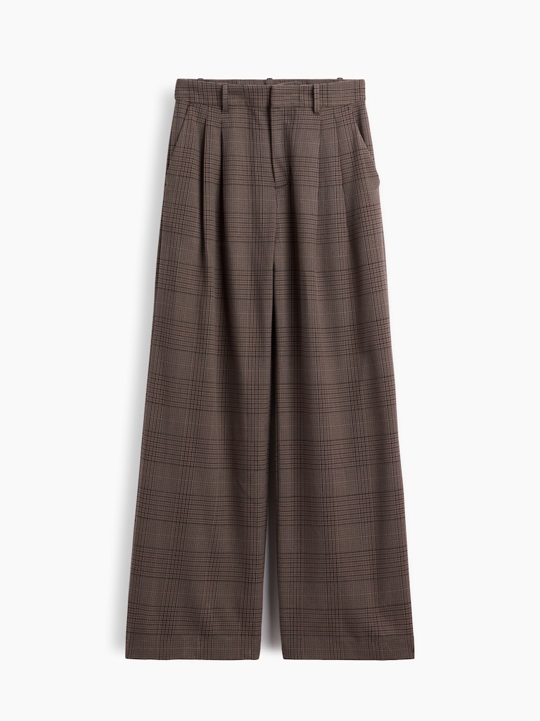 365 High Rise Brushed Twill Pleated Trousers