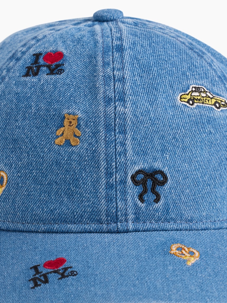 Kids I Heart NY Denim Baseball Hat