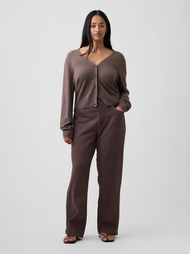 Low Slung Relaxed Straight Jeans