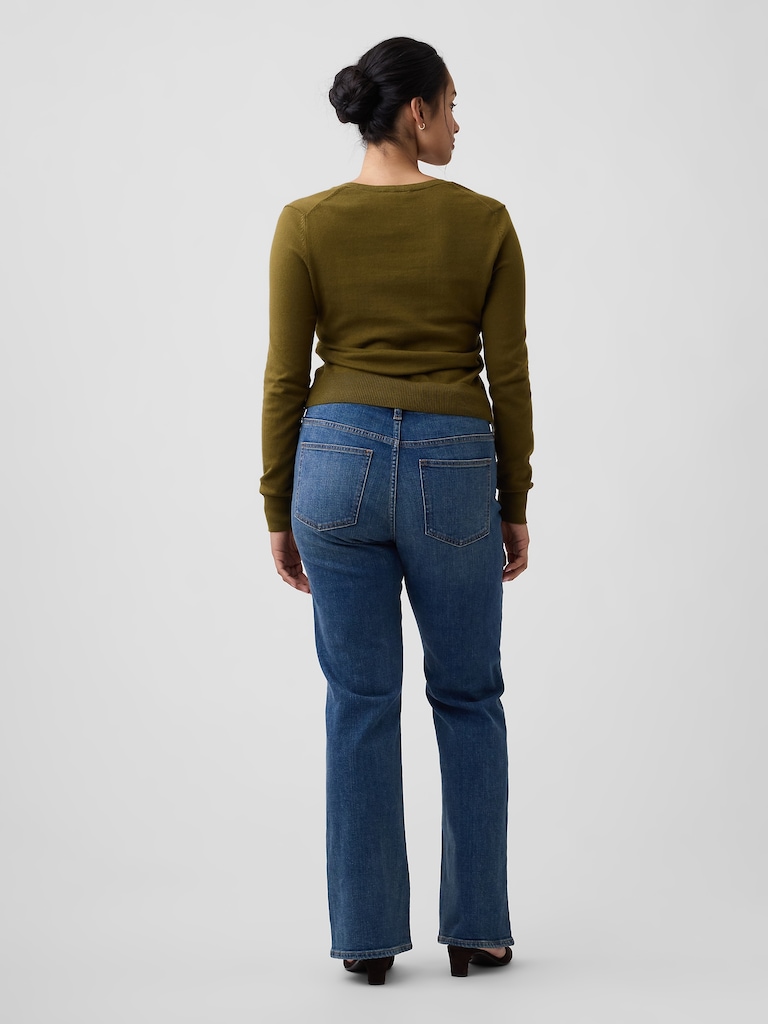 Mid Rise Boot Jeans