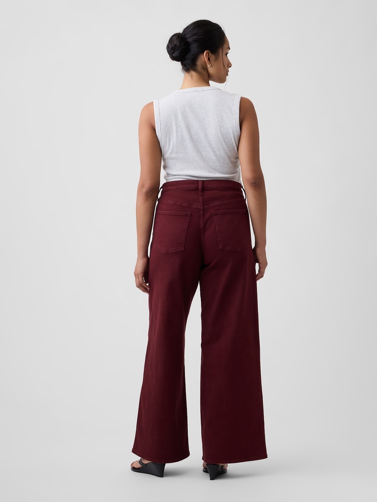 Mid Rise Wide-Leg Jeans
