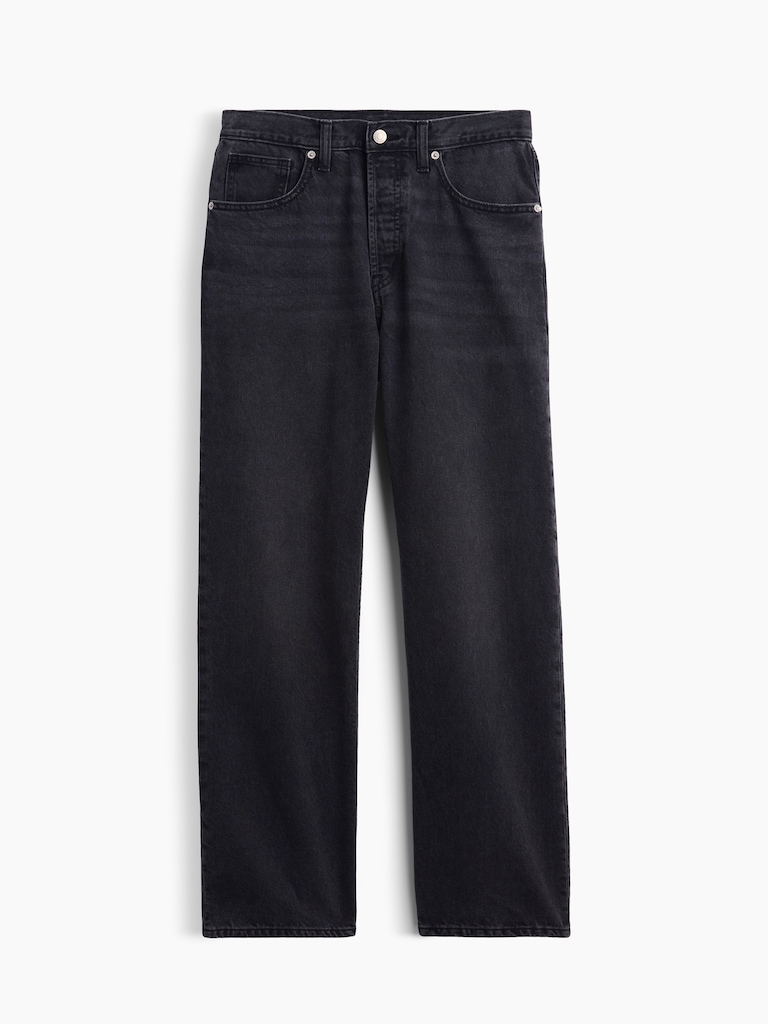 Low Slung Relaxed Straight Jeans