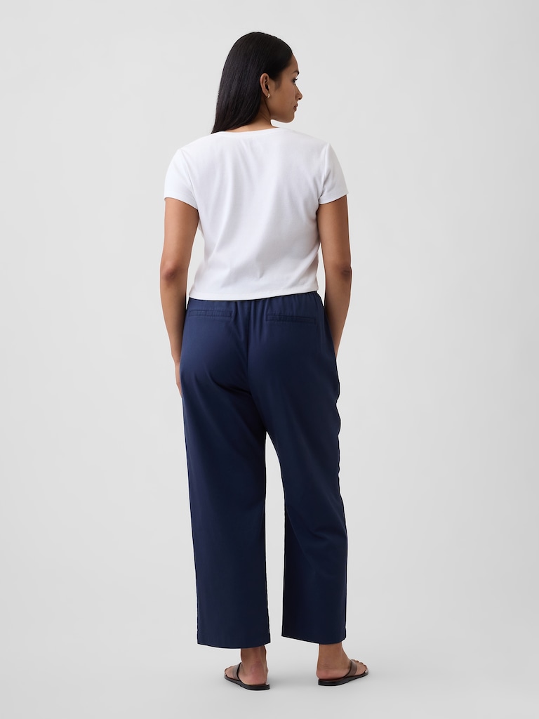 Mid Rise Easy Twill Pants
