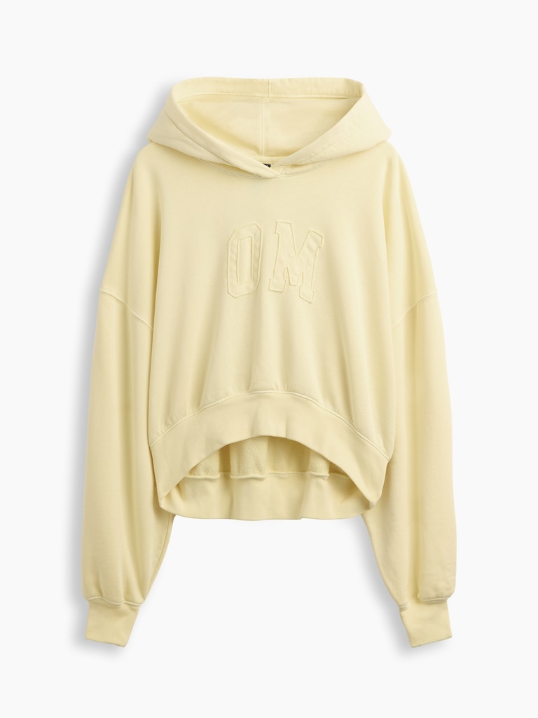 VintageSoft Logo Crop Hoodie