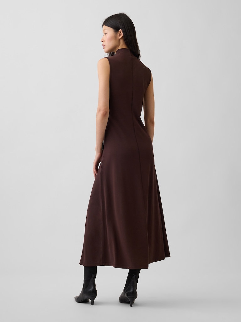 Mockneck Maxi Dress