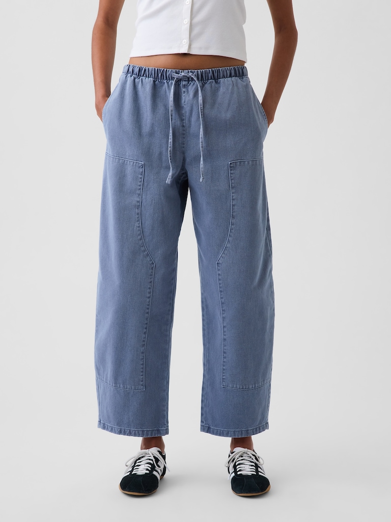Easy Double-Knee Barrel Pants