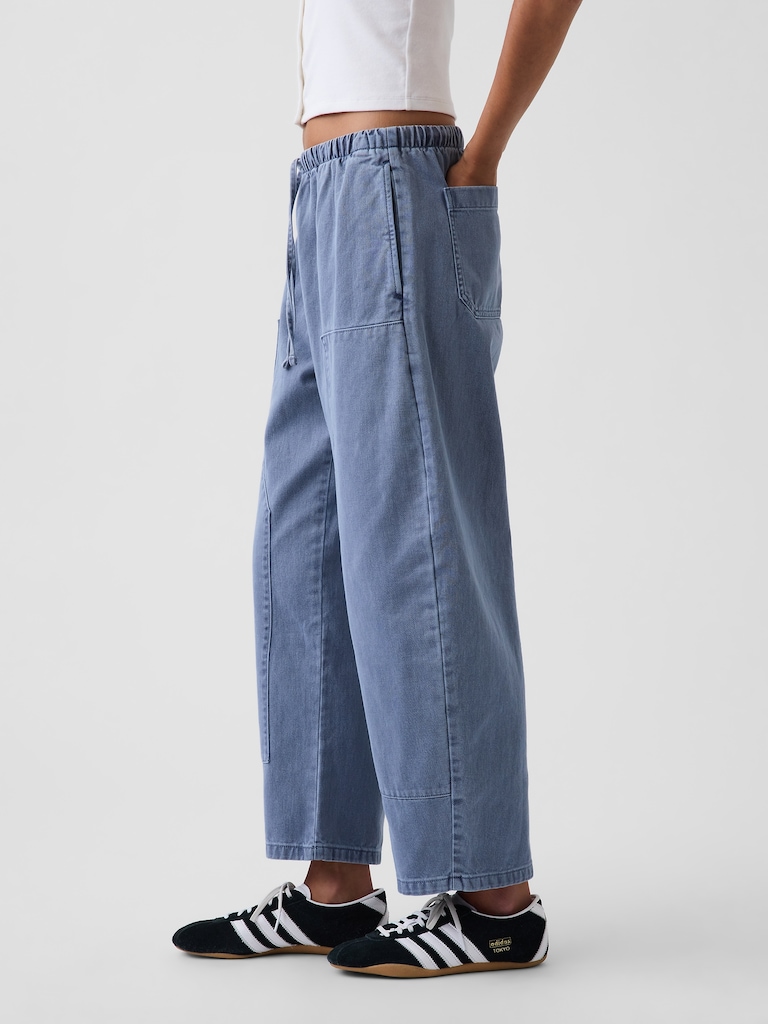 Easy Double-Knee Barrel Pants