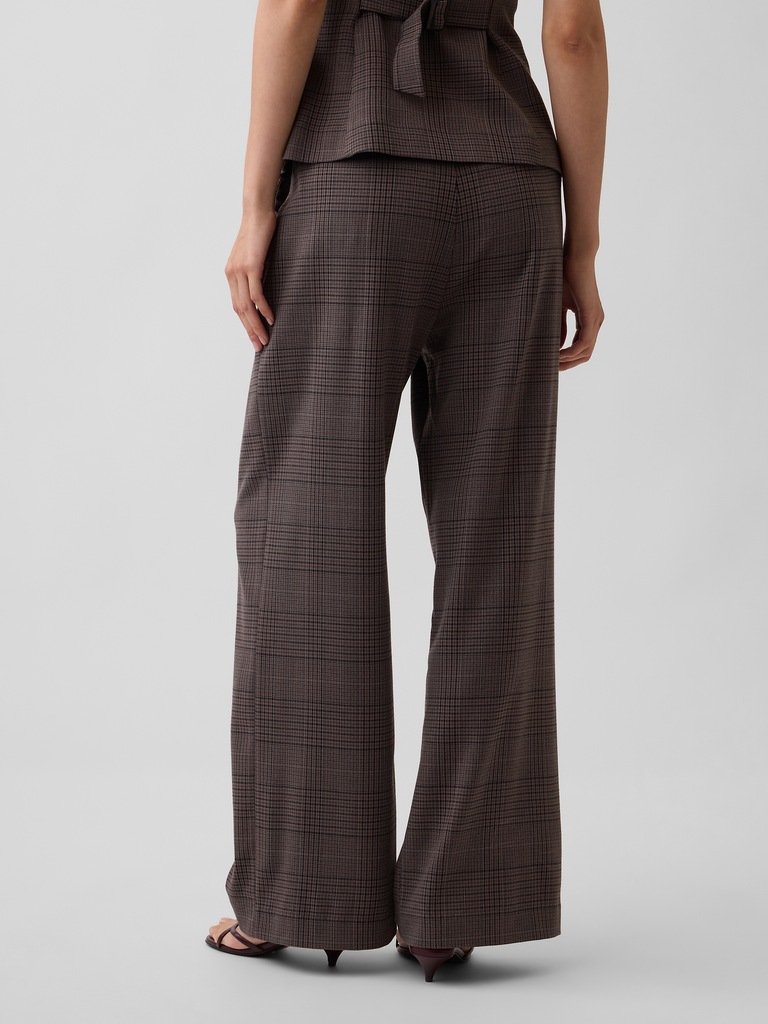 365 High Rise Brushed Twill Pleated Trousers