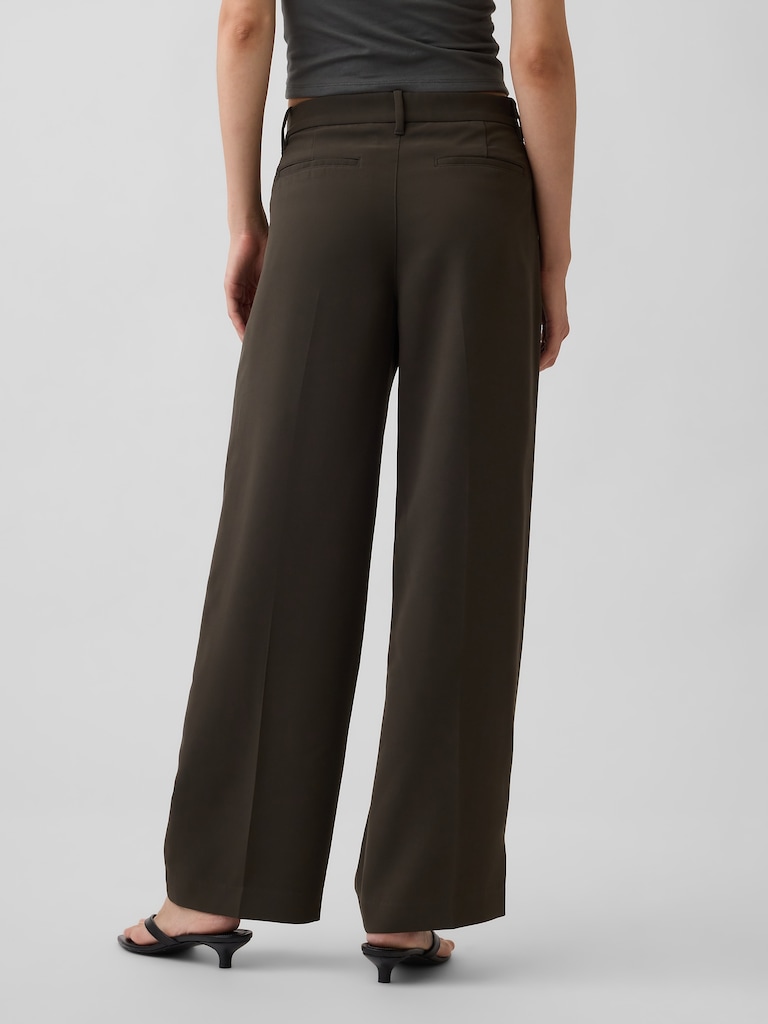 365 Low Rise Pleated Wide-Leg Trousers