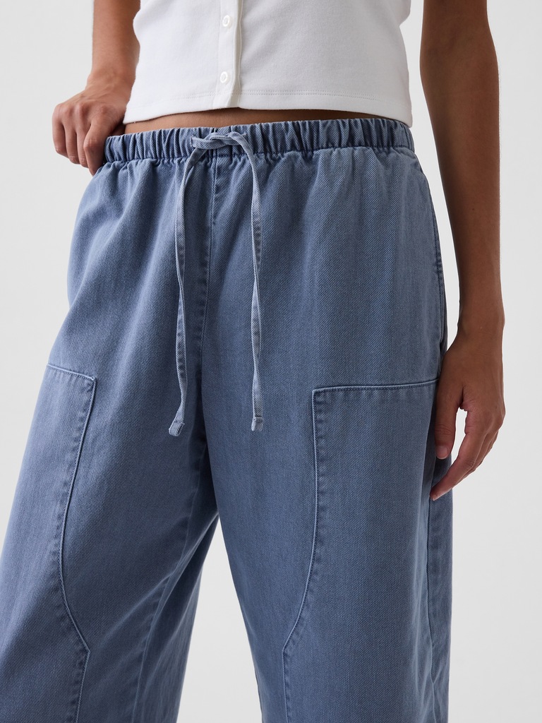 Easy Double-Knee Barrel Pants
