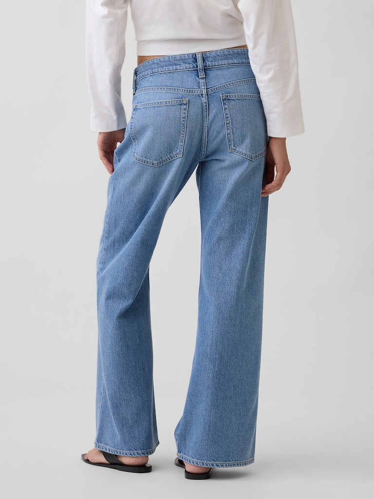 Low Rise UltraSoft Baggy Flare Jeans