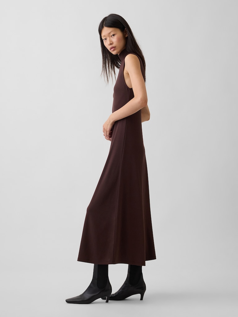 Mockneck Maxi Dress