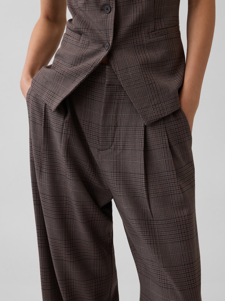 365 High Rise Brushed Twill Pleated Trousers