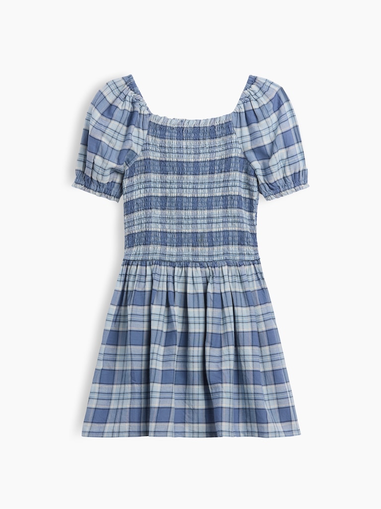 Kids Smocked Puff Sleeve Dress