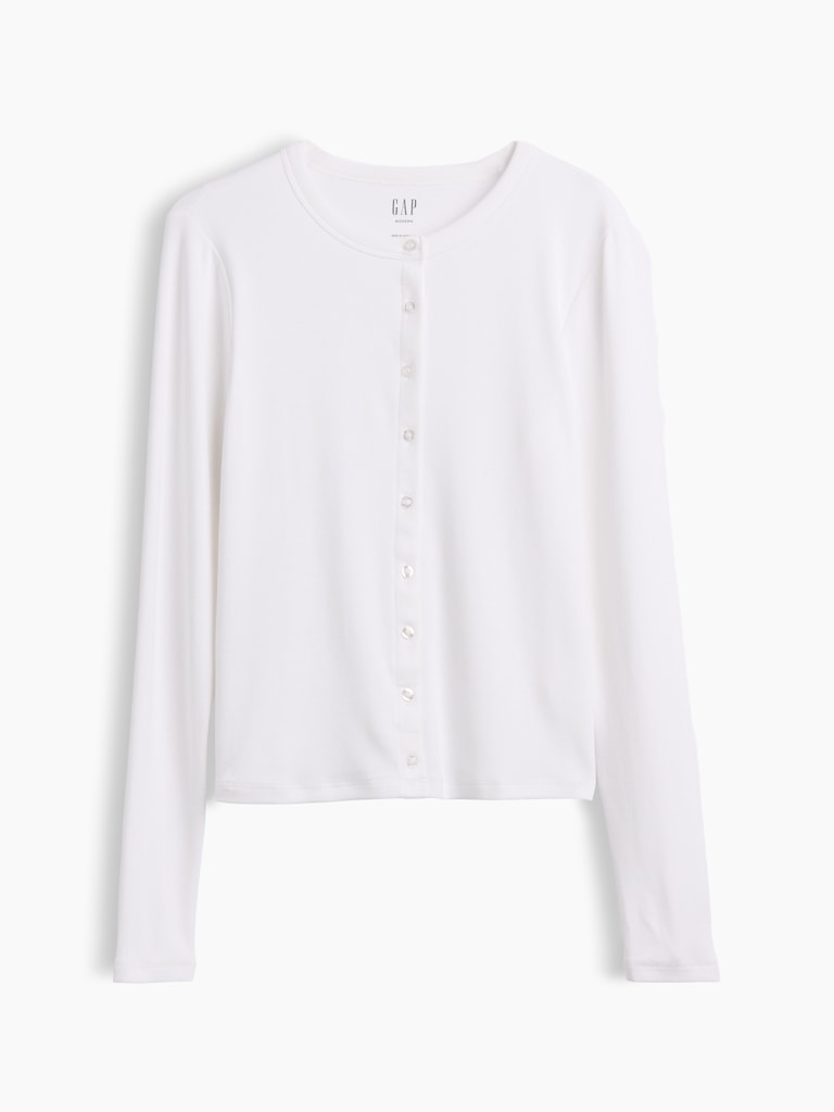 Modern Crewneck Cardigan