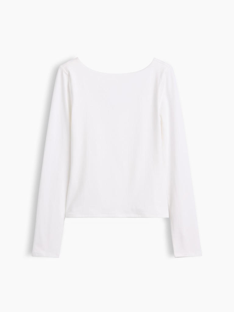 CloseKnit Jersey Scoop-Back T-Shirt