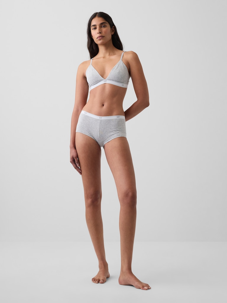 SoftMade Organic Stretch Cotton Logo Shorty