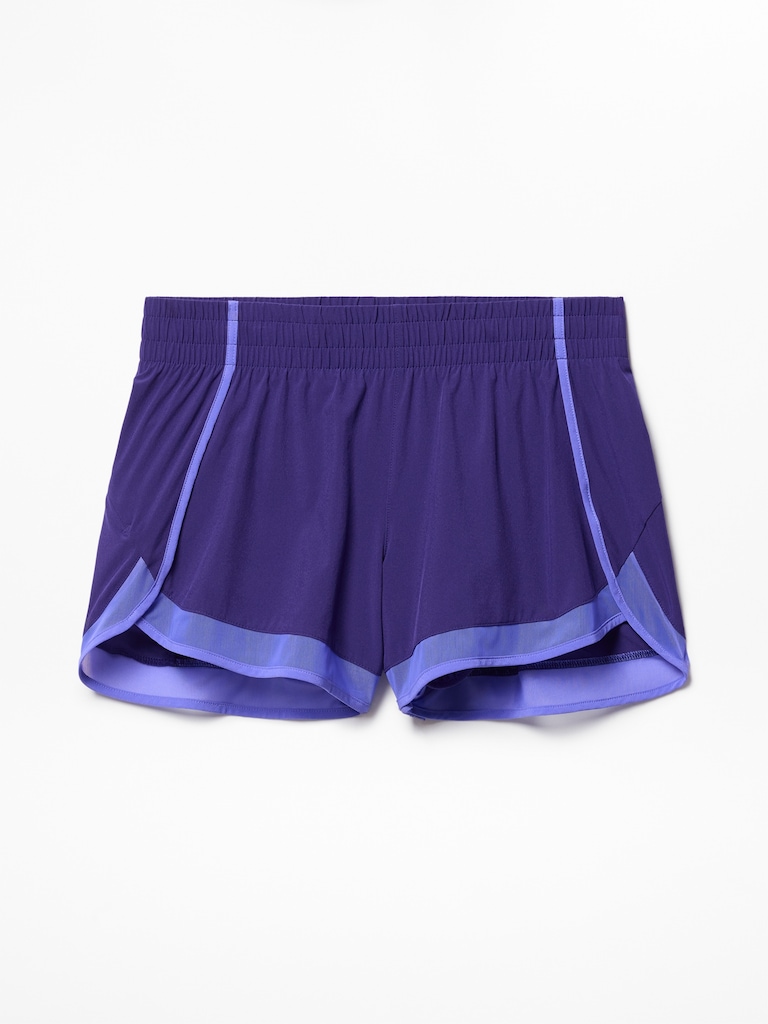 Mesh Racer Run Mid Rise 4" Short