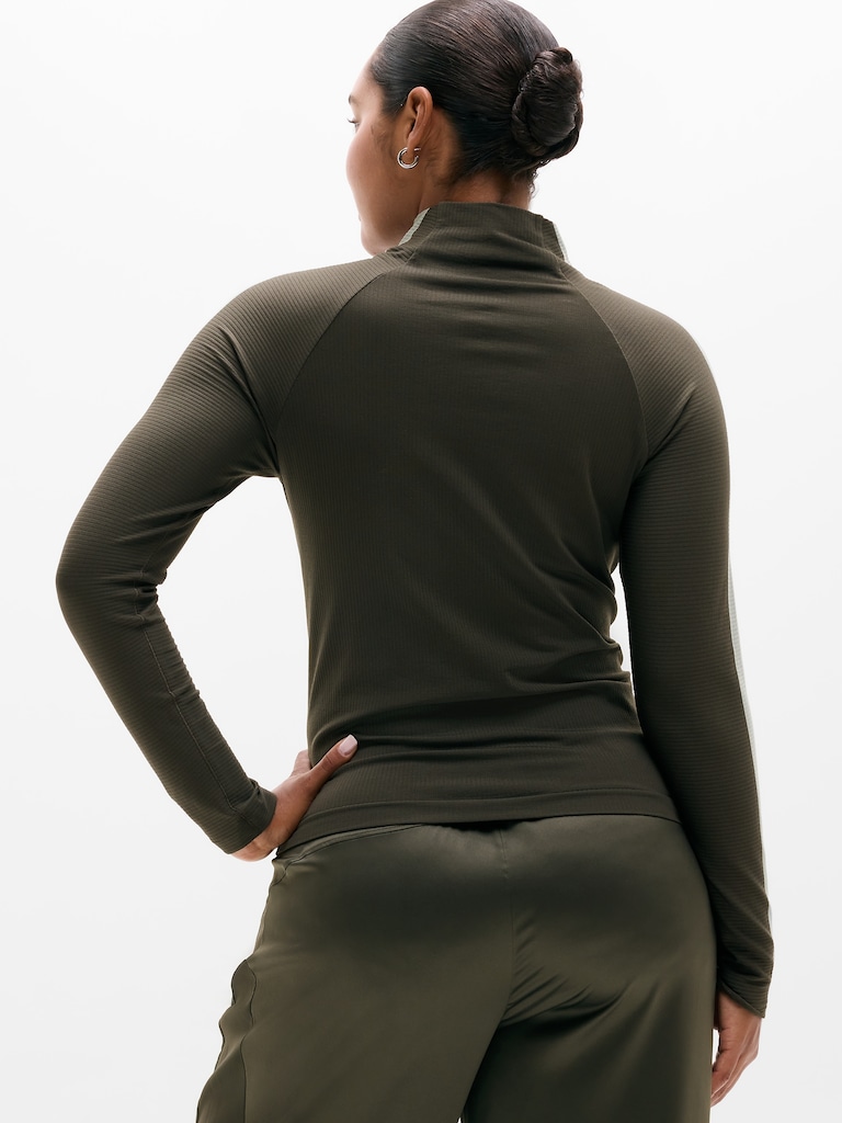 Renew Seamless Mock Neck Top