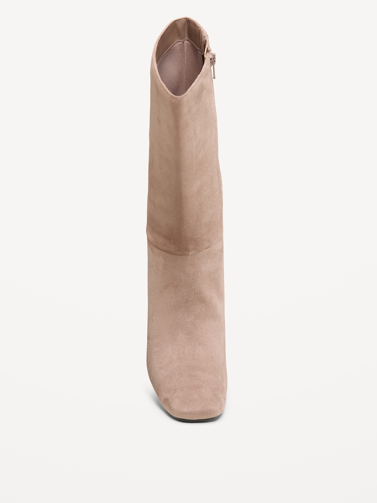 Mid-Calf Square-Toe Boot for Women