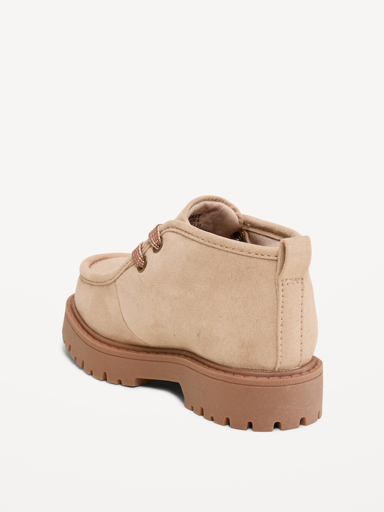 Faux-Suede Derby Boots for Toddler