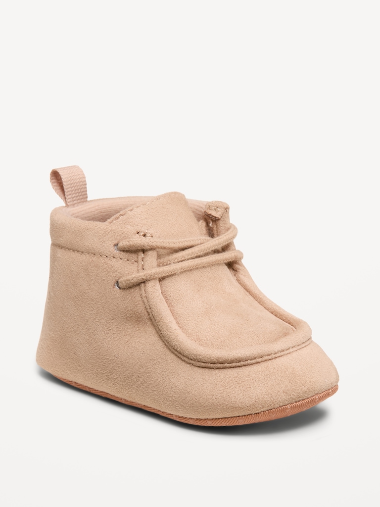 Faux-Suede Derby Boots for Baby