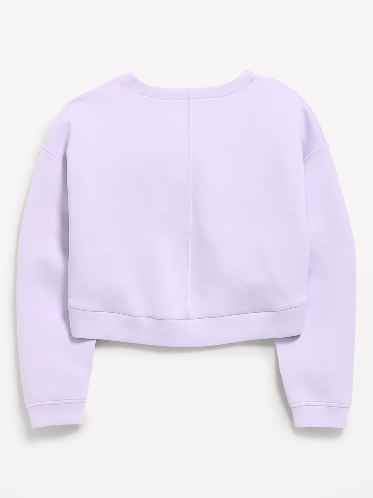 Bounce Fleece Twist-Front Sweatshirt for Girls