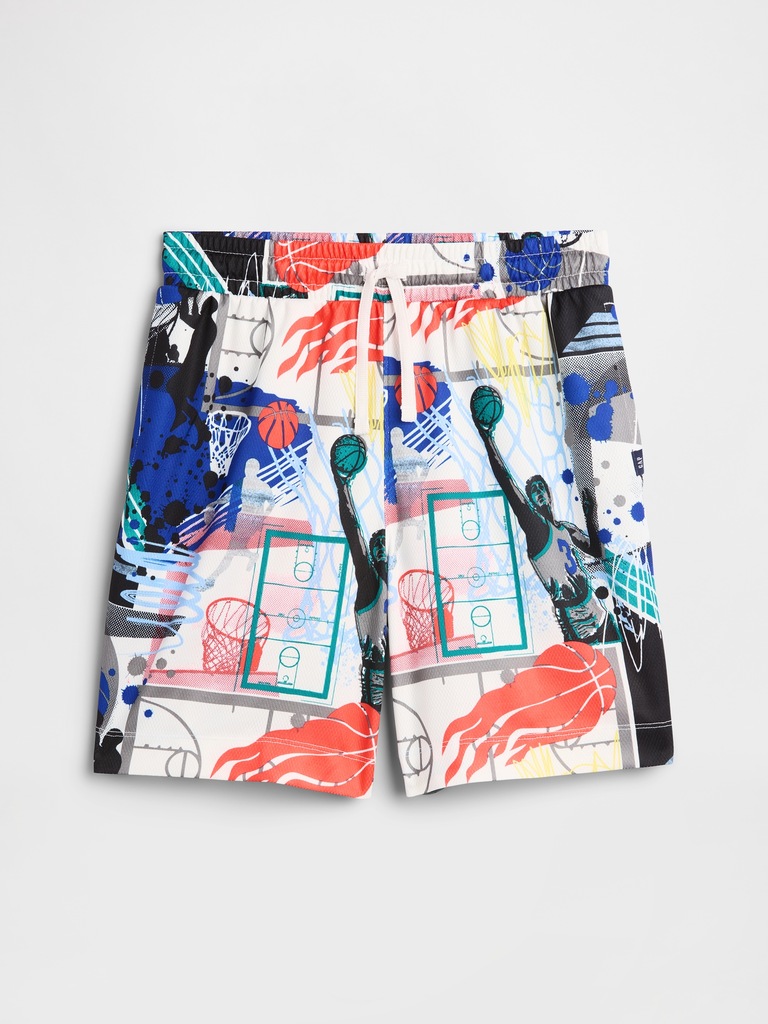 Kids 100% Recycled Pull-On Mesh Shorts