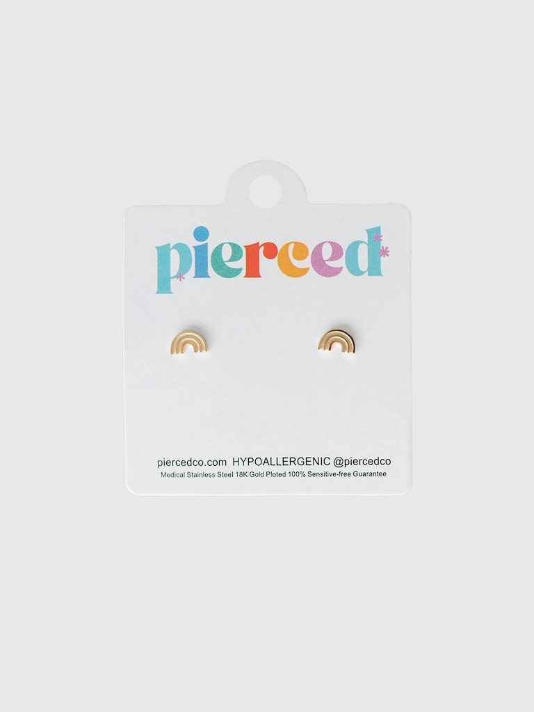 Pierced Co Classic Rainbow Screwback Earrings