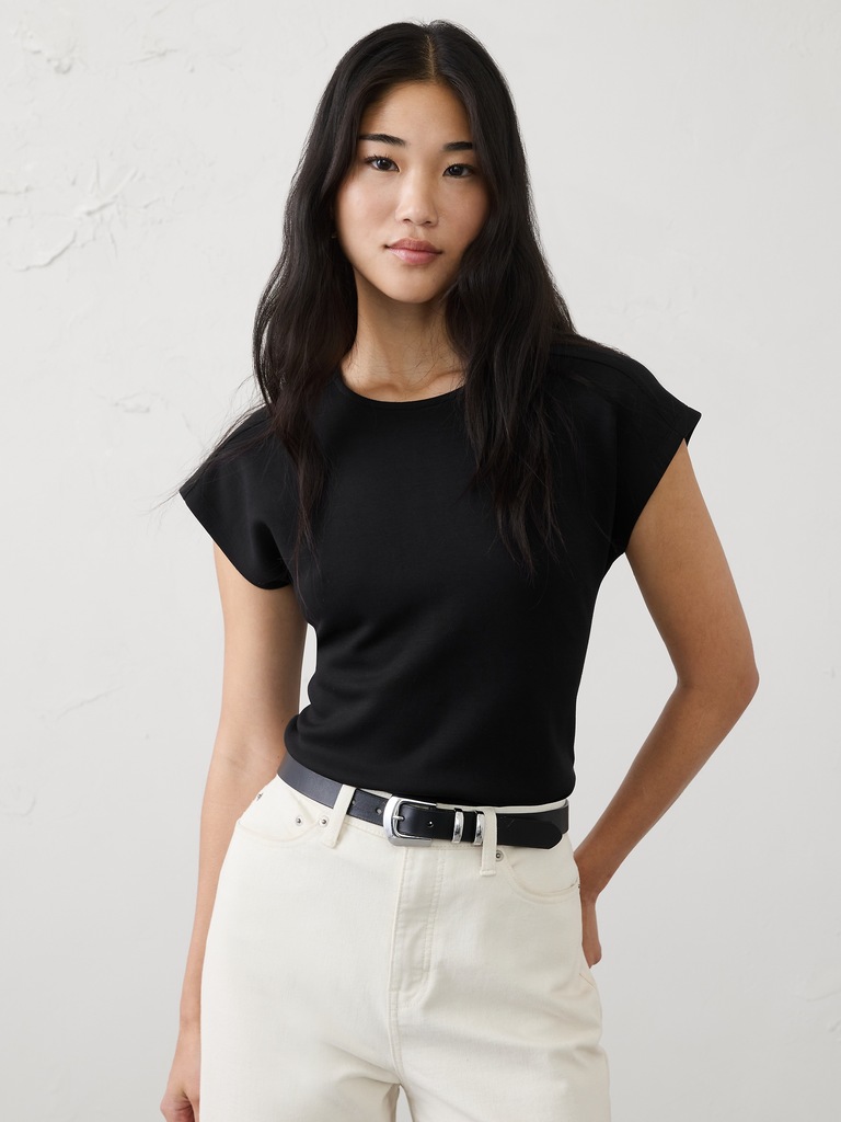 Soft Touch Cap-Sleeve Top