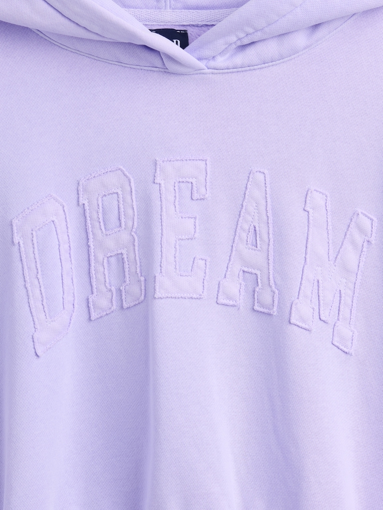 VintageSoft Logo Crop Hoodie