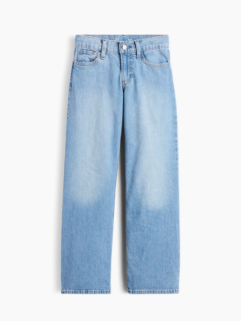 Kids Low Rise Relaxed Straight Jeans